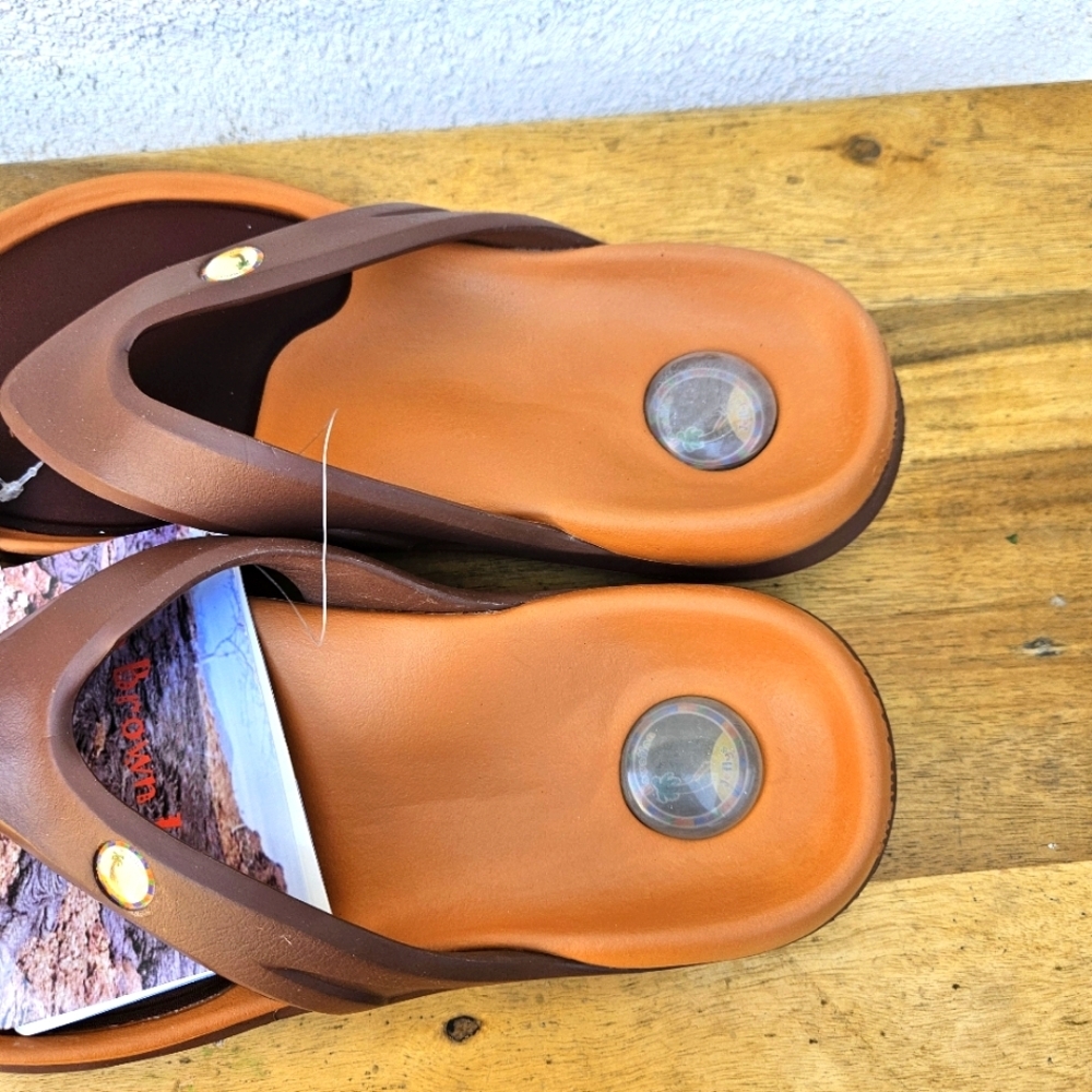 Hawaiian Jellys Ultra Comfort A'a Brown Lava Unisex  Men's 8 - Picture 11 of 16
